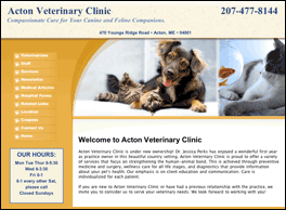 Site1: veterinary website